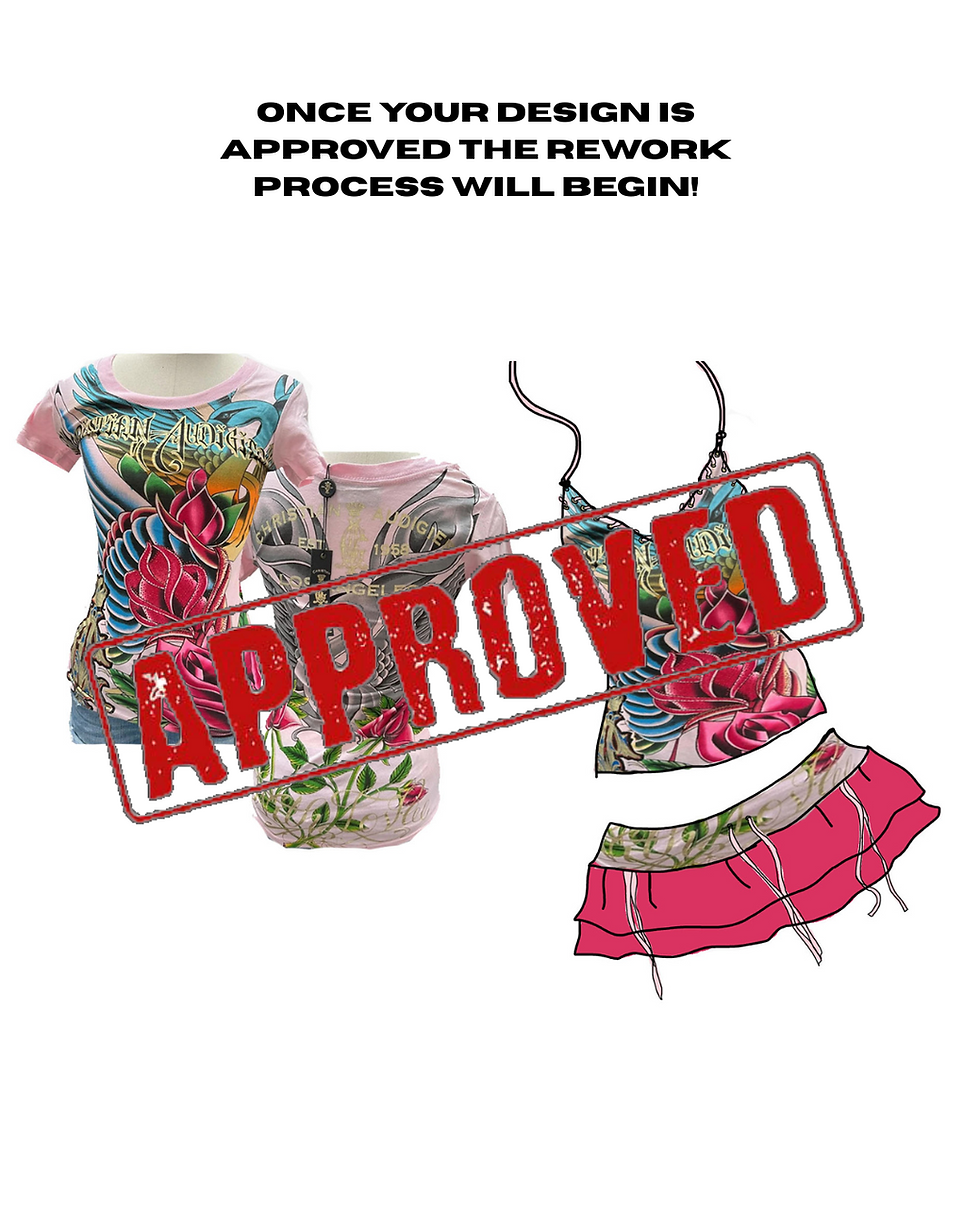 Thumbnail: Custom Ed Hardy Ruffle Set