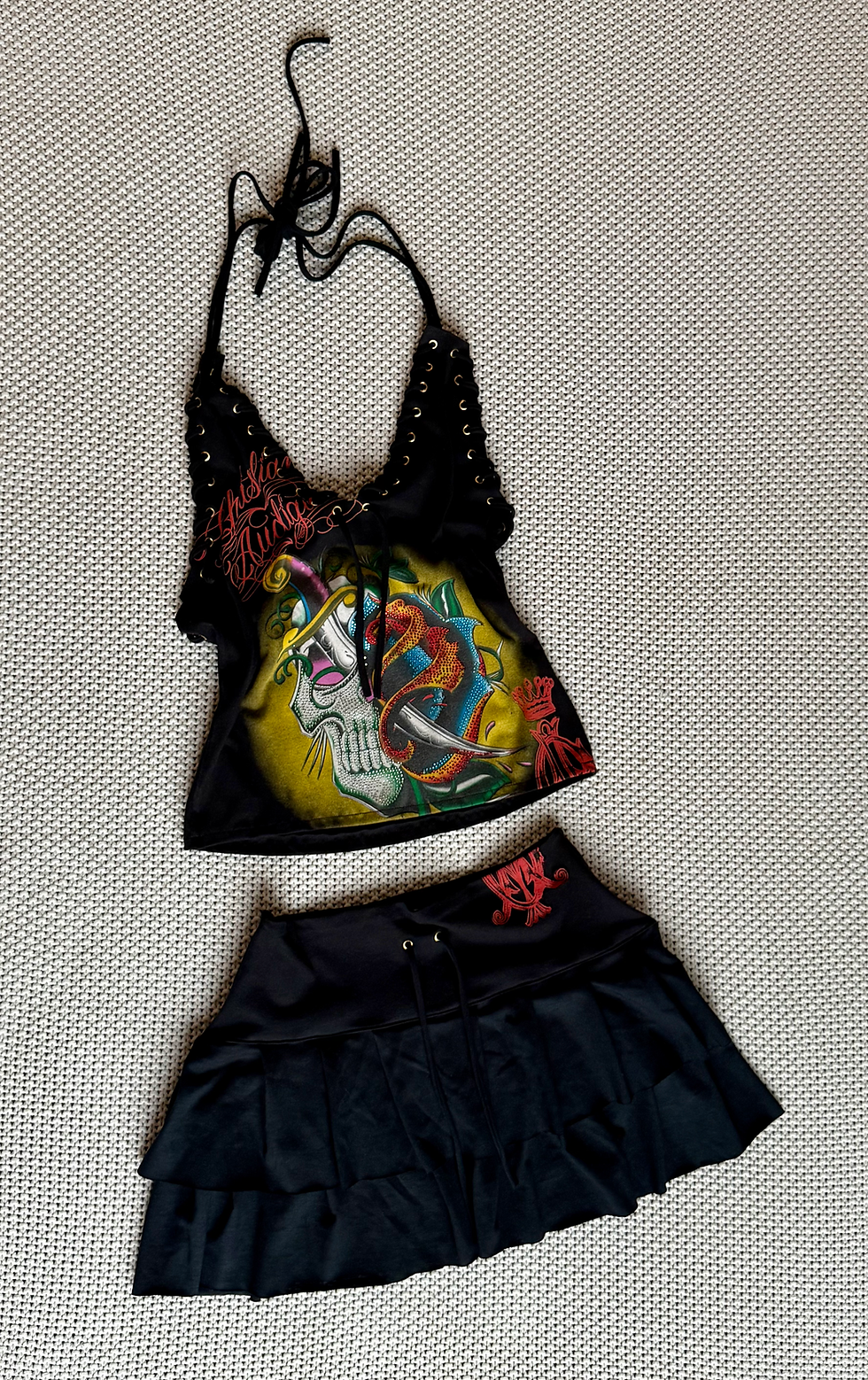 Thumbnail: Christian Audigier Ruffle Set (XS-M)