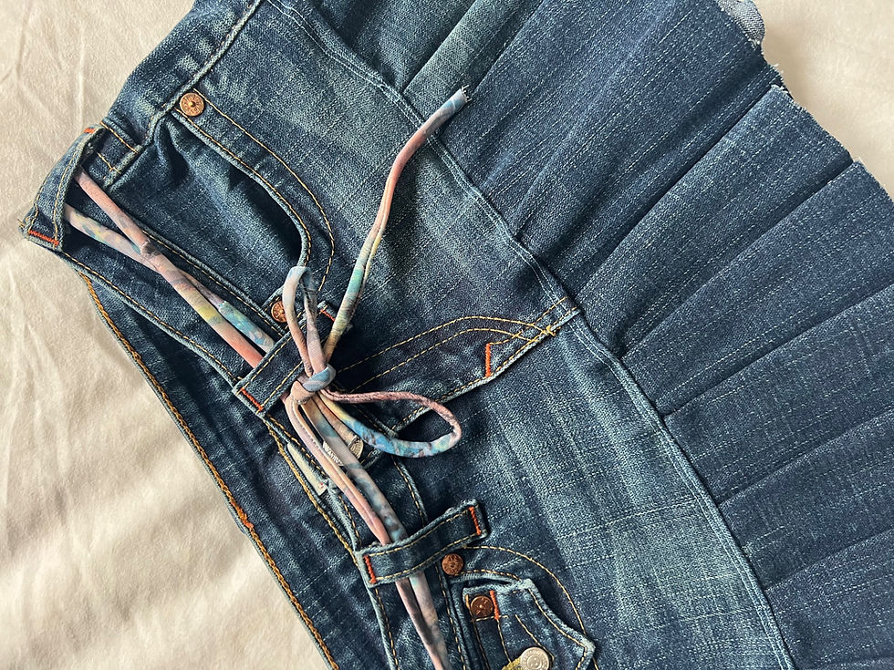 Thumbnail: Reworked True Religion Skirt Set