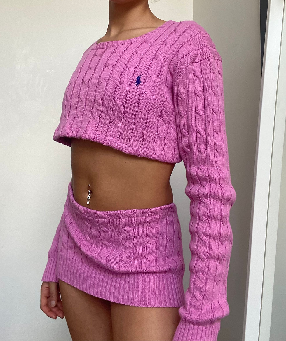 Pink Ralph Lauren Knit Set