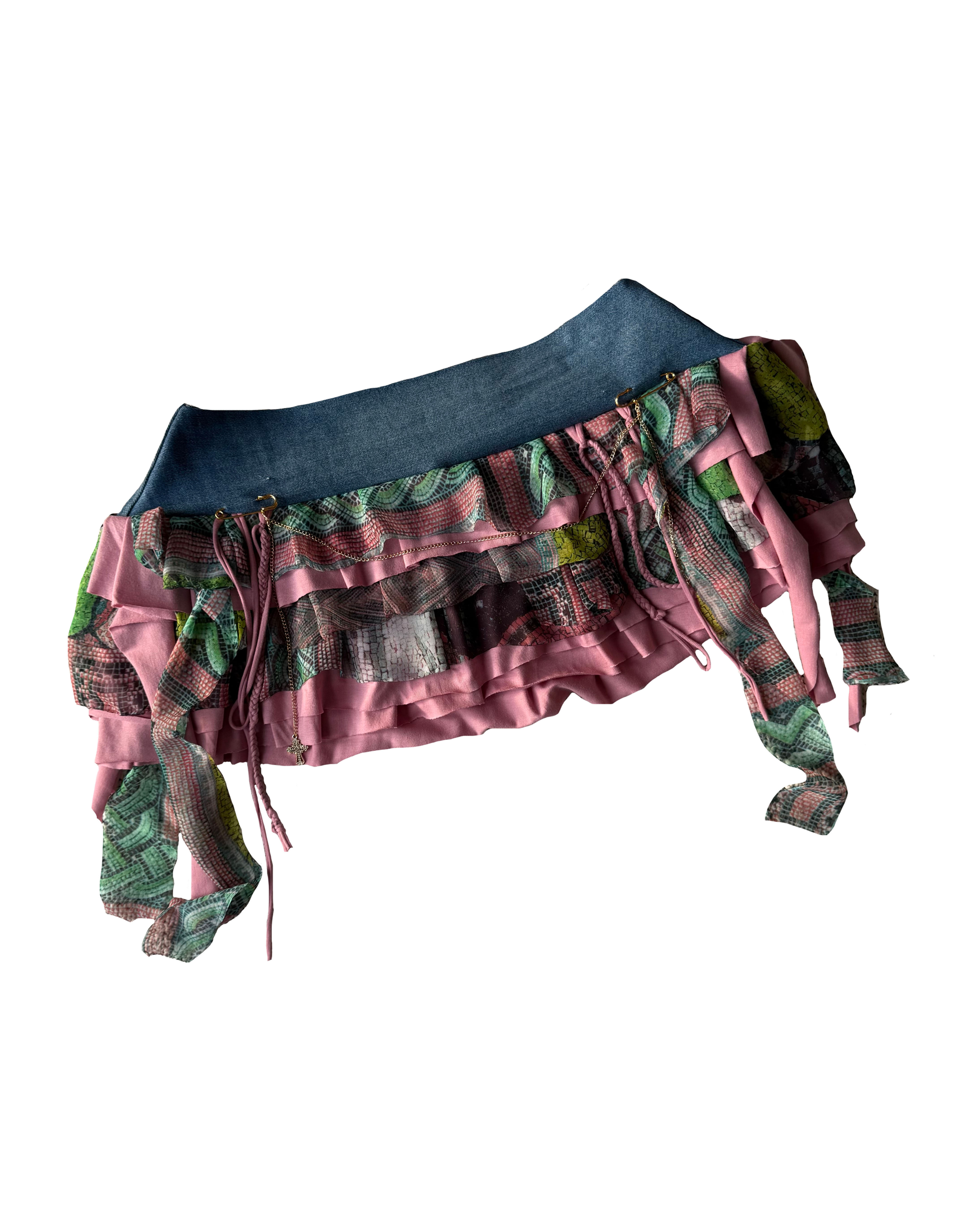 Mosaic Ruffle Skirt