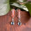 Thumbnail: Banded Agate and London Blue Topaz Earrings