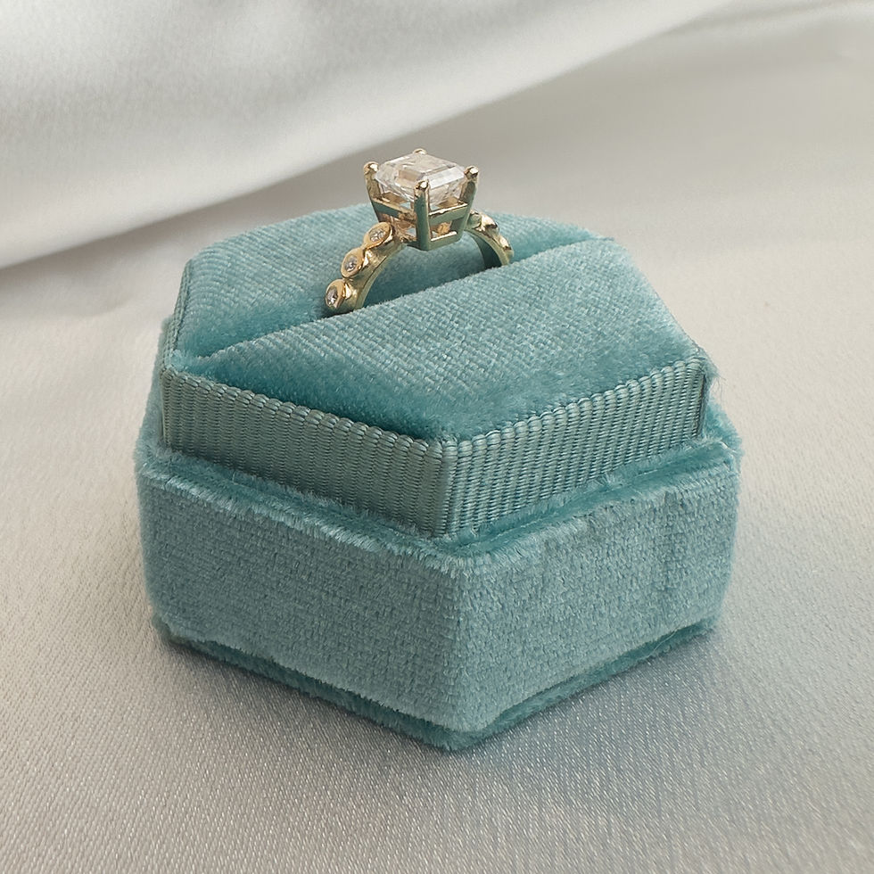 Thumbnail: Emma Ring - 14k Gold and Moissanite