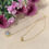 Thumbnail: Small Sunburst Necklace - 18k Gold and Light Blue Sapphire