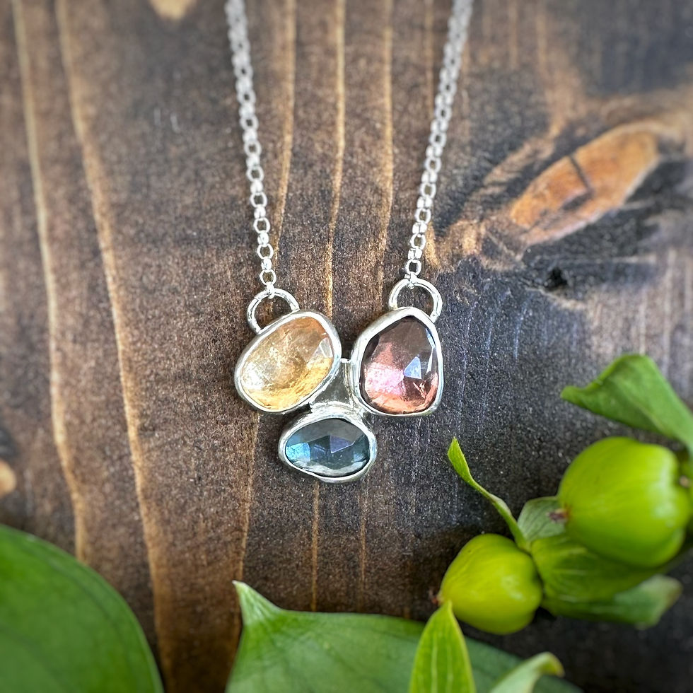 Tourmaline and Topaz Necklace