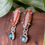 Thumbnail: Banded Agate and London Blue Topaz Earrings