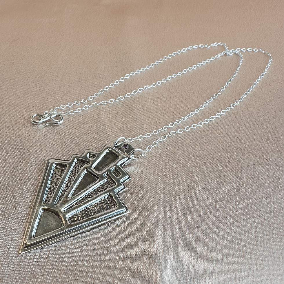Thumbnail: Opulent Necklace - Silver and Garnet