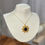 Thumbnail: Sunburst Necklace - 18k Gold and Blue Sapphire