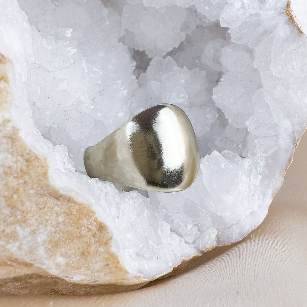 Thumbnail: Bombe Signet Ring - Silver