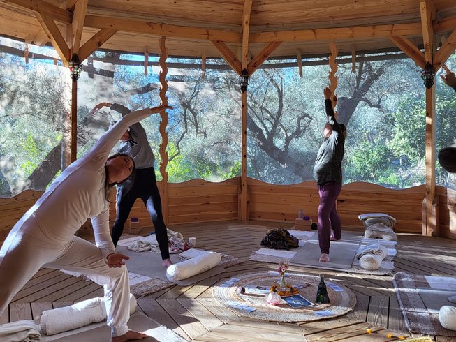 yoga and meditation studio at Earth Mama prenatal retreat