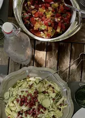 plant based dish, salads