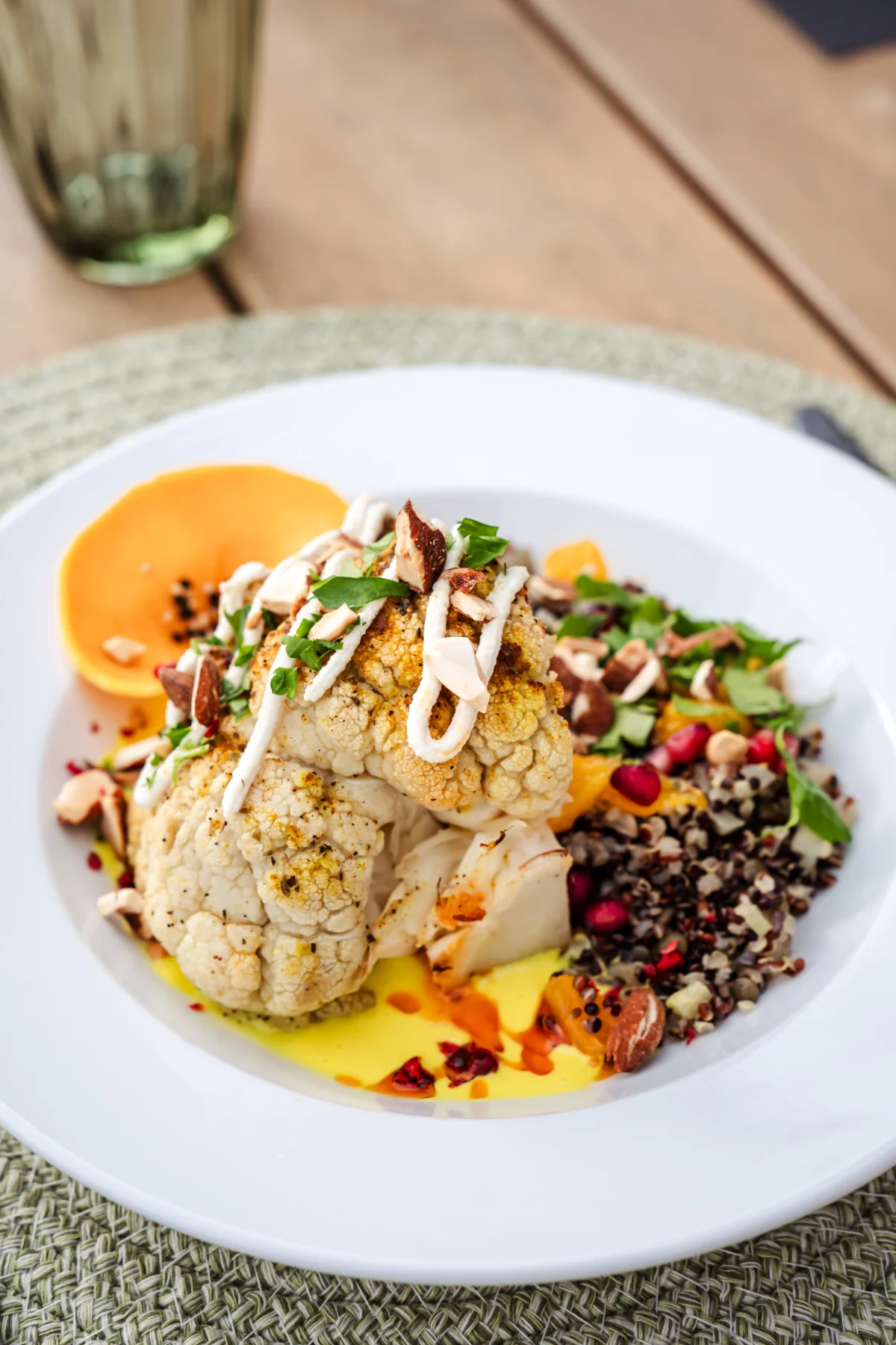 delicious wholesome organic dinner at the hummingbee retreat