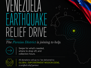 Paraiso District Unites for Venezuela: Together, We Can Make a Difference