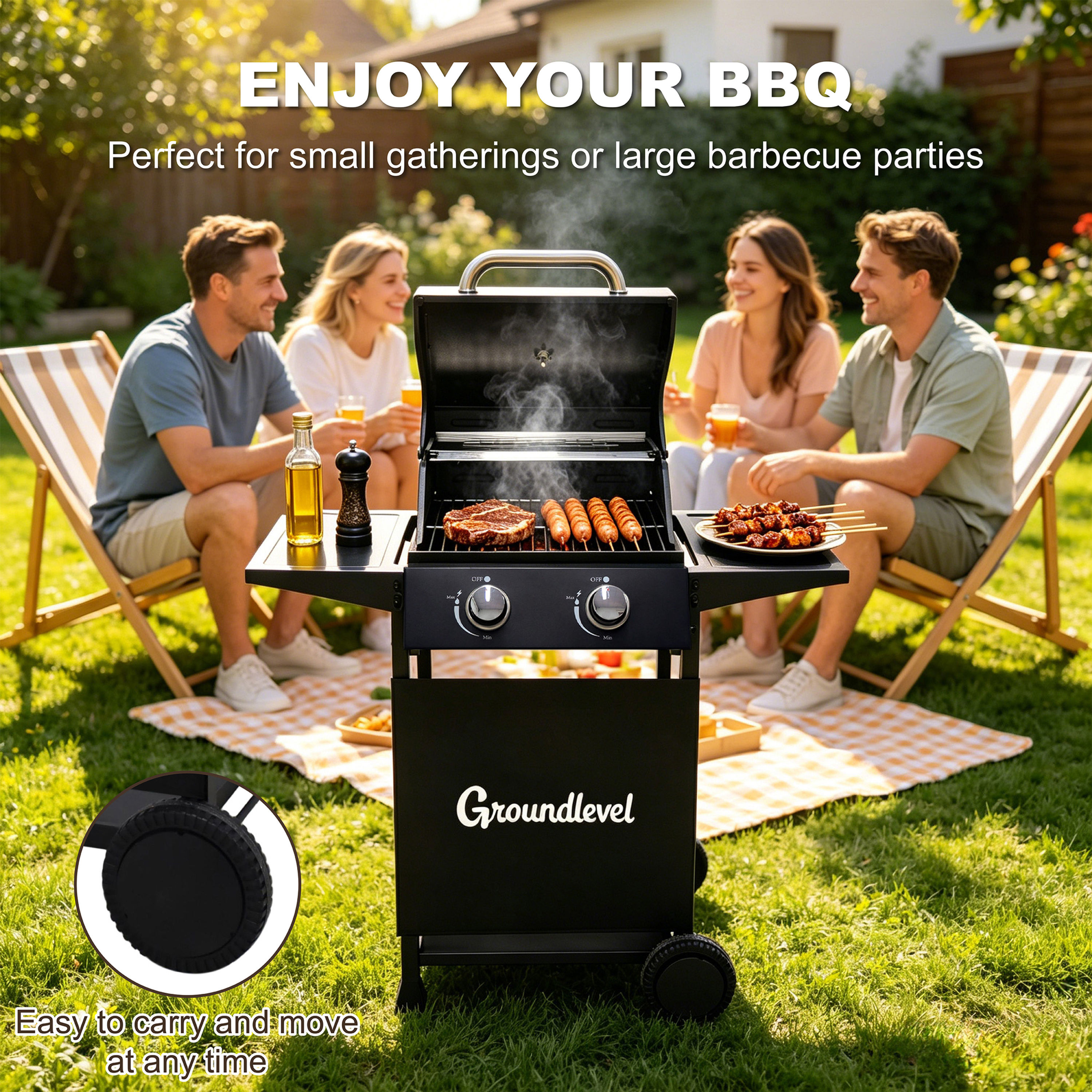 Compact Family Gas BBQ Grill