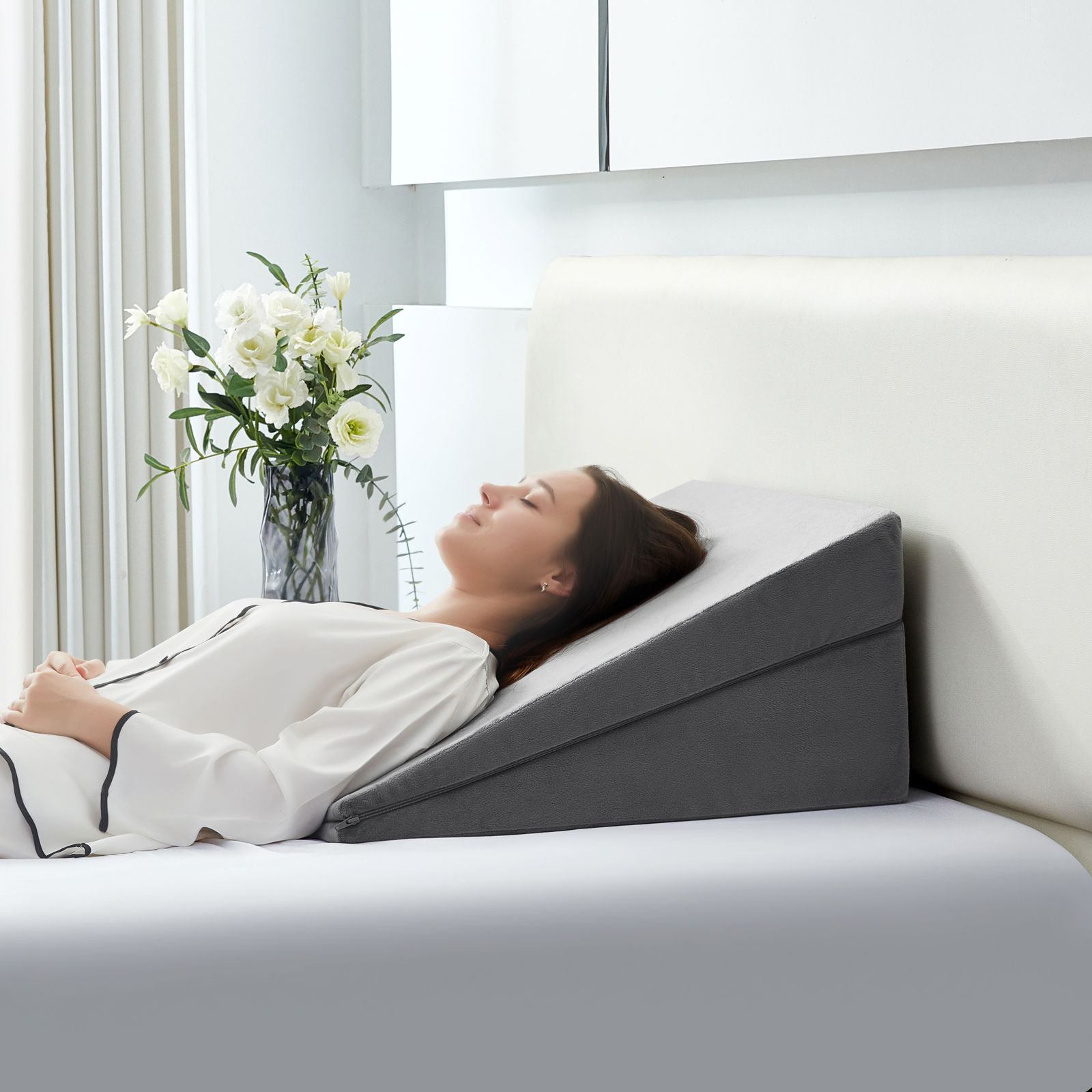 Dual Layer Adjustable Memory Foam Wedge Pillow