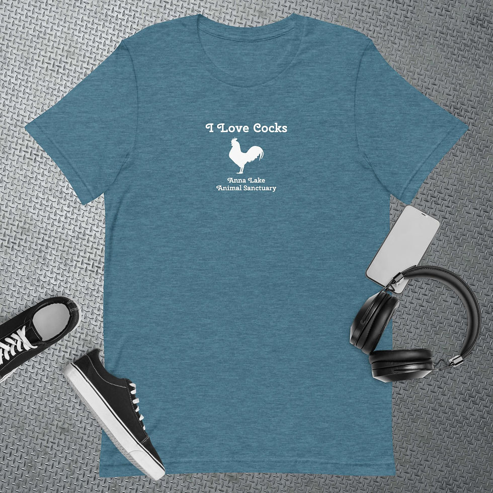 Thumbnail: I Love Cock Anna Lake Animal Sanctuary Tee - Unisex
