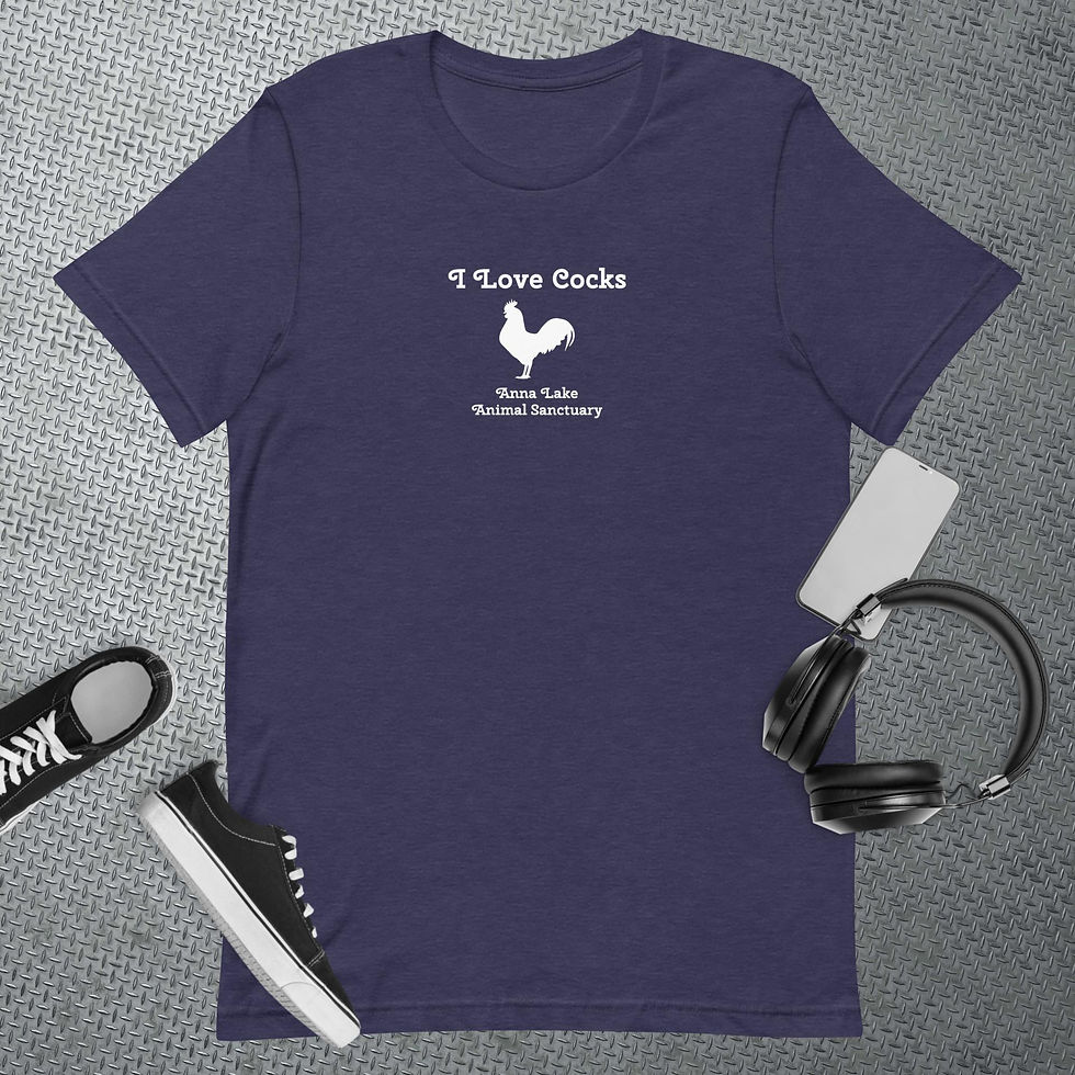 Thumbnail: I Love Cock Anna Lake Animal Sanctuary Tee - Unisex