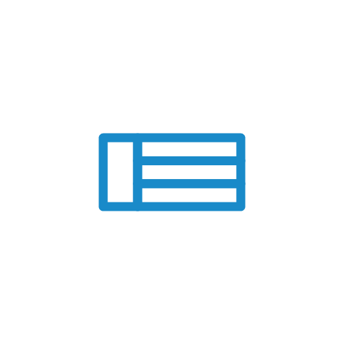 Icon of a food packaging label or tray representing recyclable packaging