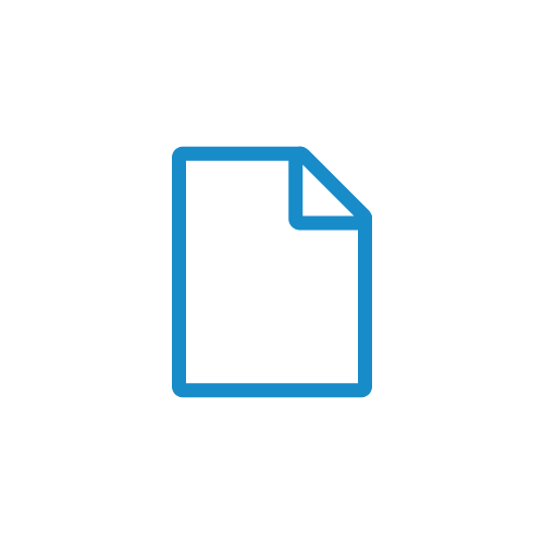 Icon of a paper document representing recyclable paper