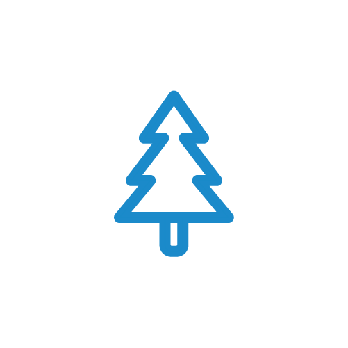 Icon of a tree representing paper and wood recycling