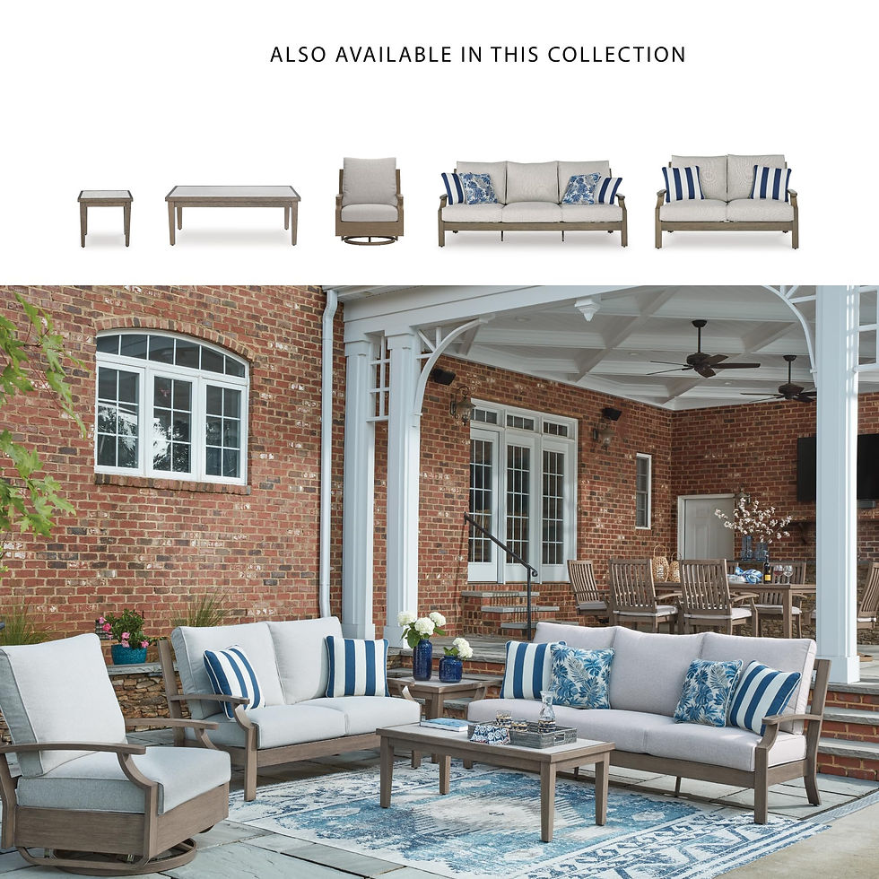 Thumbnail: Signature Design by Ashley Rainier Ranch Casual Nuvella Weather Resistant Fab...