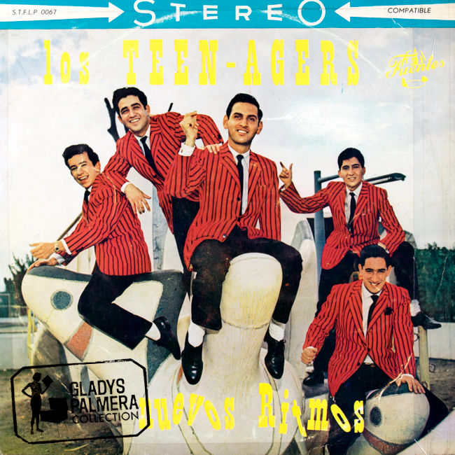 Los Teen Agers carátula de acetato que contenía 12 canciones, entre ellas: La Cinta Verde, La Plaga