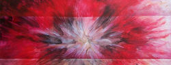 2006 - C06 - CZERWONA EKSPLOZJA - olej 210 x 80cm
