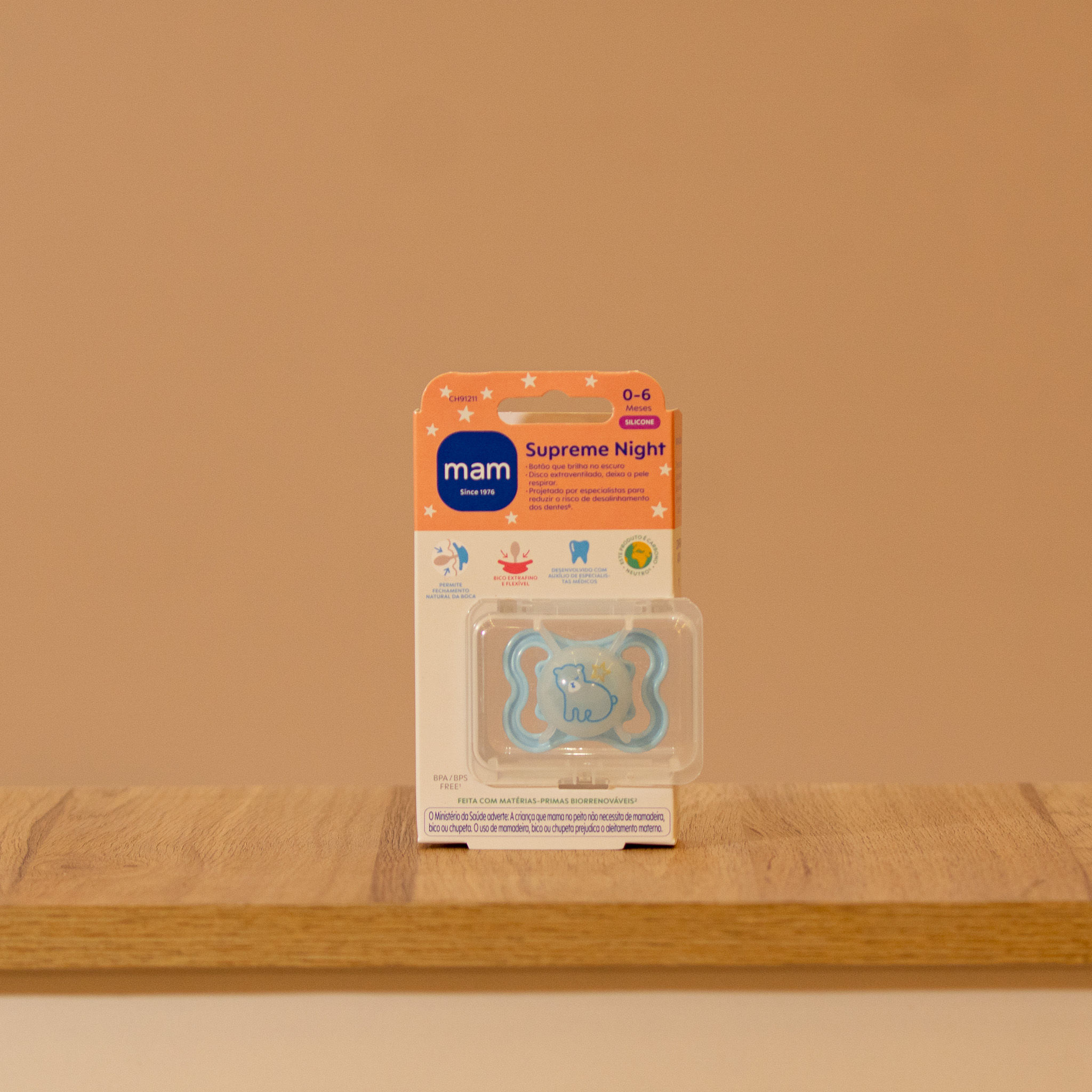 Chupeta Supreme Night - 0 a 6M - Azul - MAM