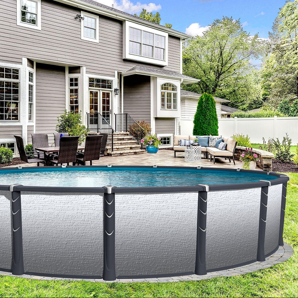 Buckingham 30’ x 54” Round Above Ground Pool Kit (Steel/Aluminum)