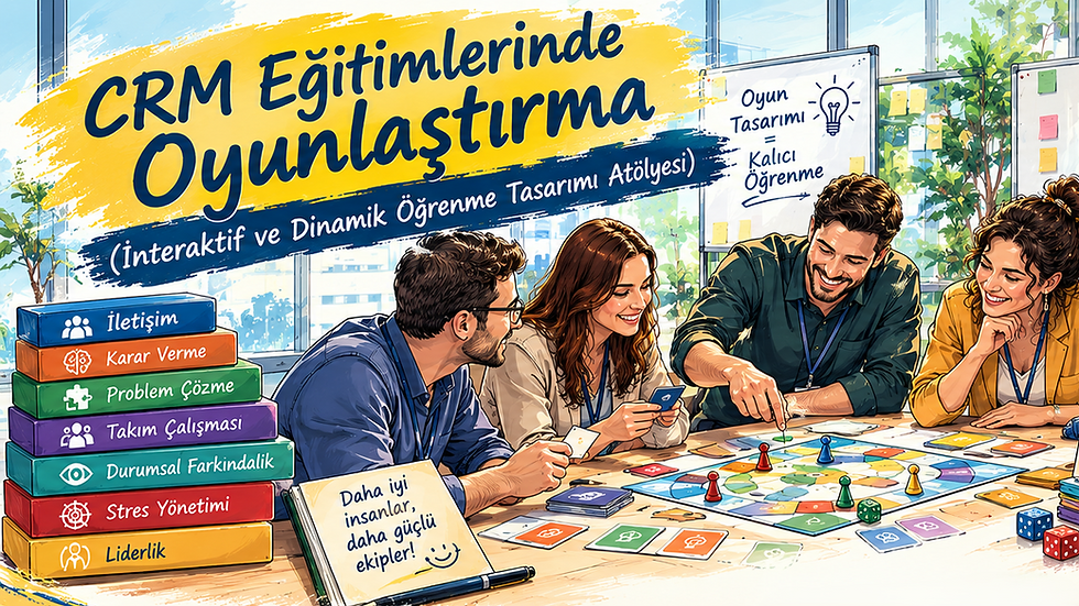 CRM Eğitimlerinde Oyunlaştırma (İnteraktif ve Dinamik Öğrenme Tasarımı Atölyesi)