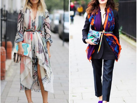 Truques de moda: Baixa x Alta estatura
Lenço + Cinto (para qualquer estação) e Estampa Artsy