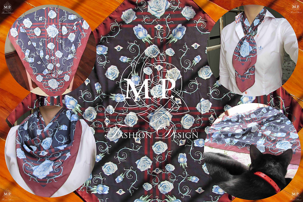 Lenço com estampa exclusiva