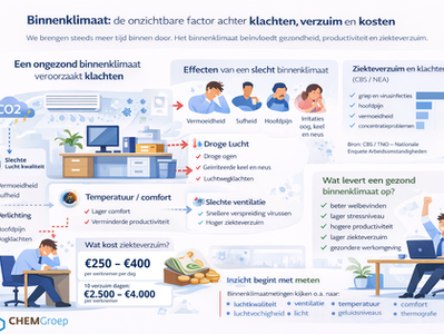 Binnenklimaat beïnvloedt onze gezondheid en kost organisaties ongemerkt duizenden euro’s.