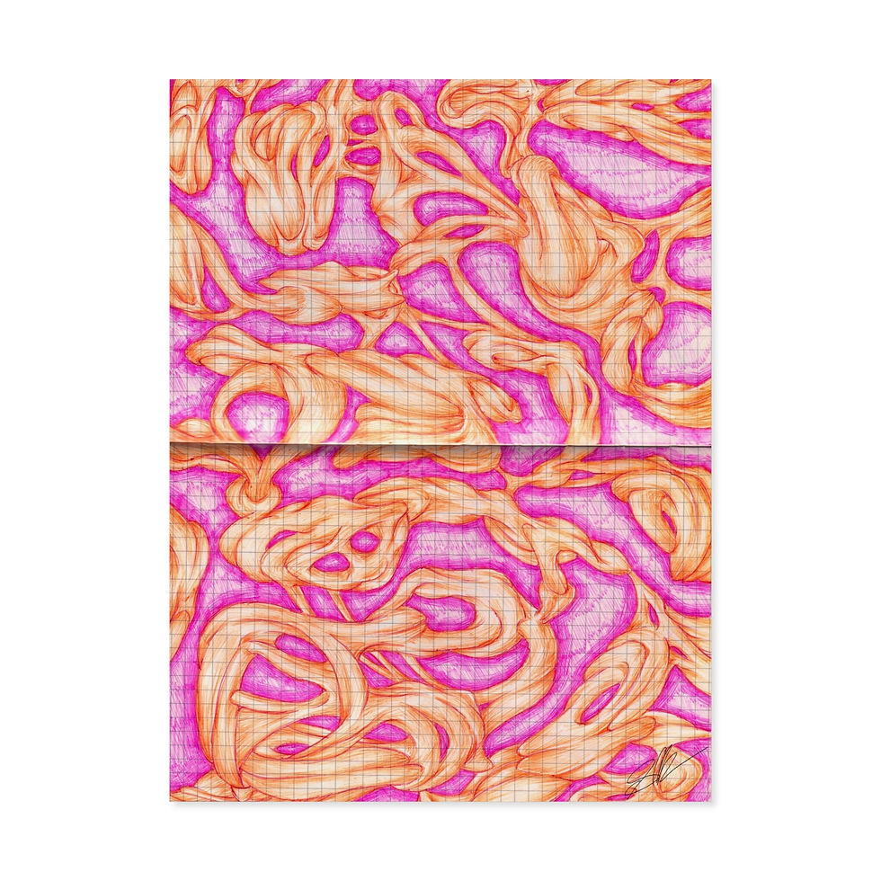 Thumbnail: Doodle Ballpoint Drawing Print