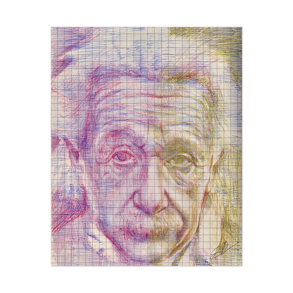Thumbnail: Einstein Ballpoint Drawing Print