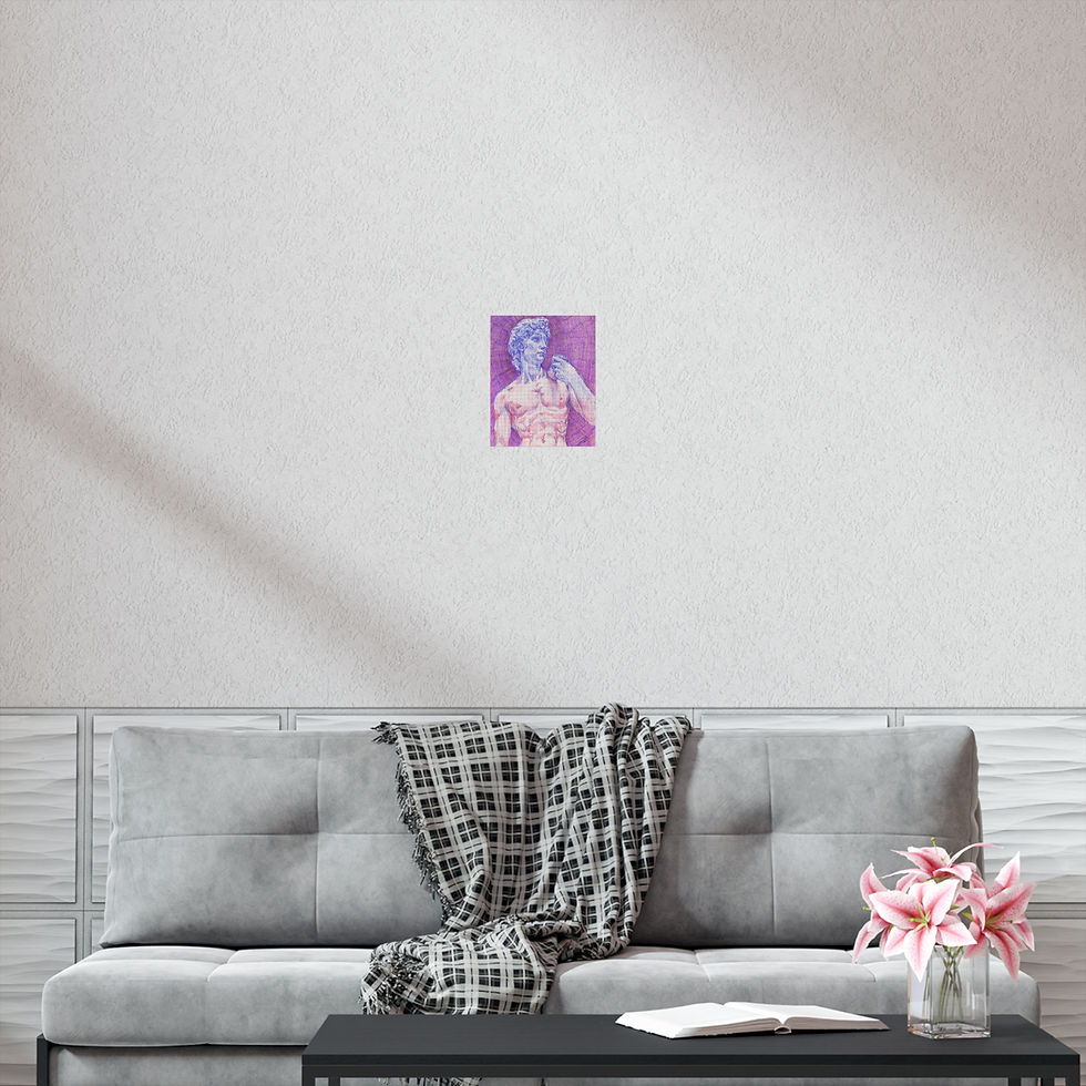 Thumbnail: Statue of David Ballpoint Drawing Print
