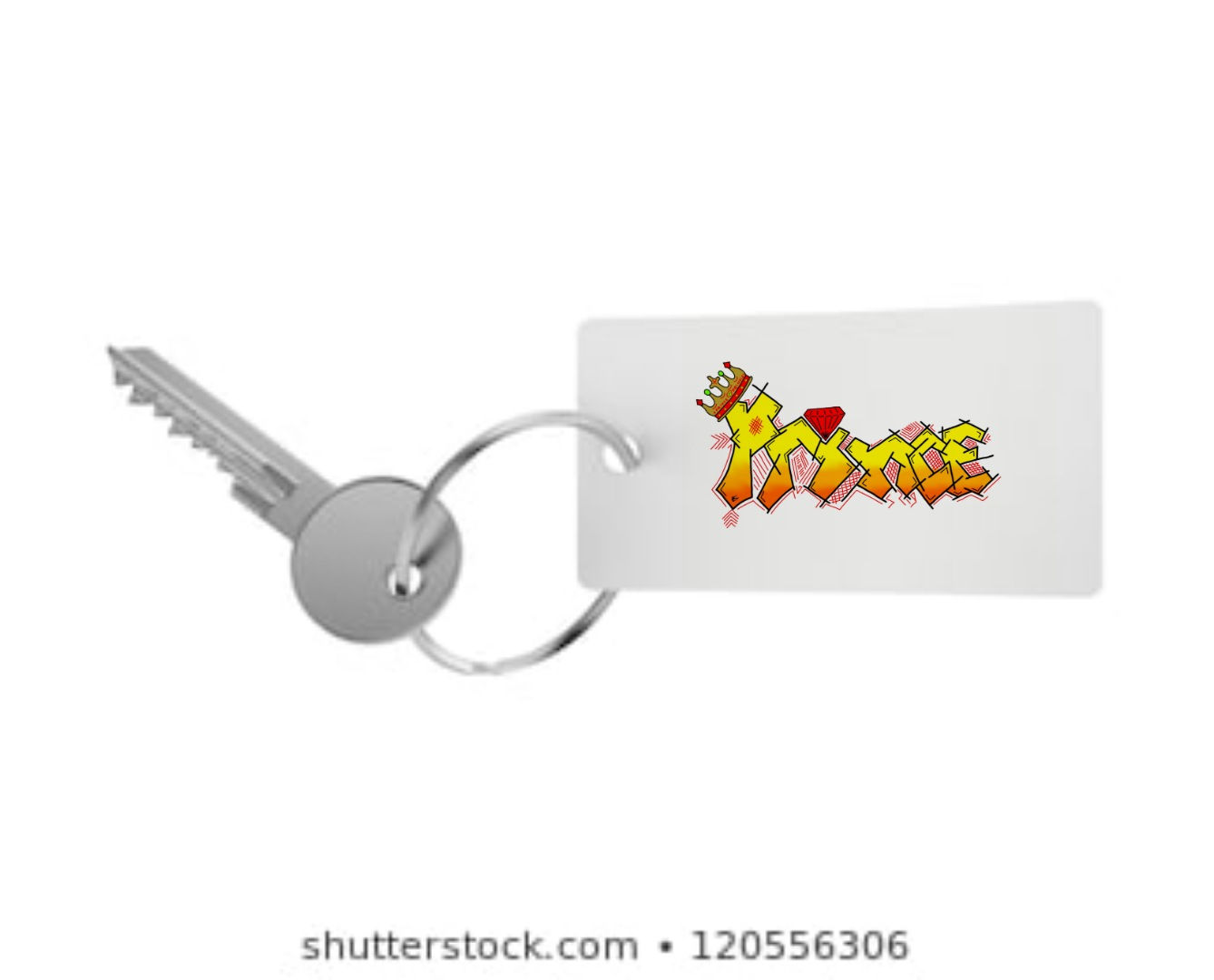 Name design for key tag