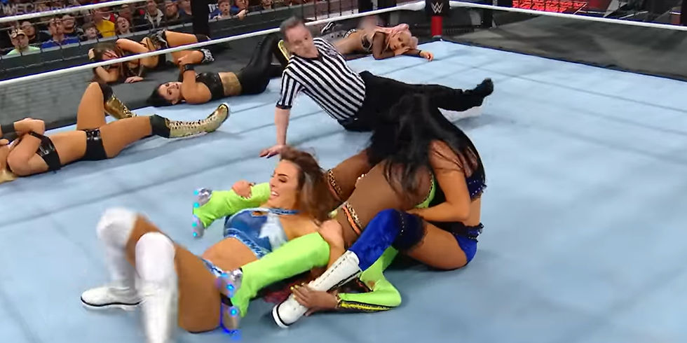 The IIconics eliminate Naomi at WWE Elimination Chamber 2019