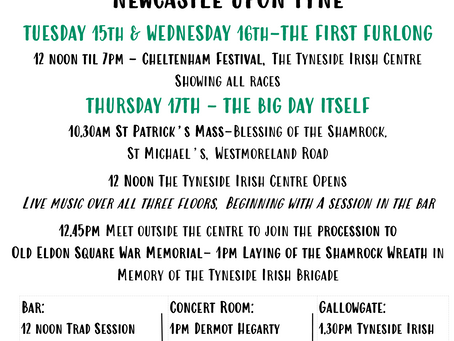 St Patrick's Celebrations this LONG weekend