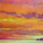 Thumbnail: Drama Over the Water, oil on canvas, 36 x 36 inches