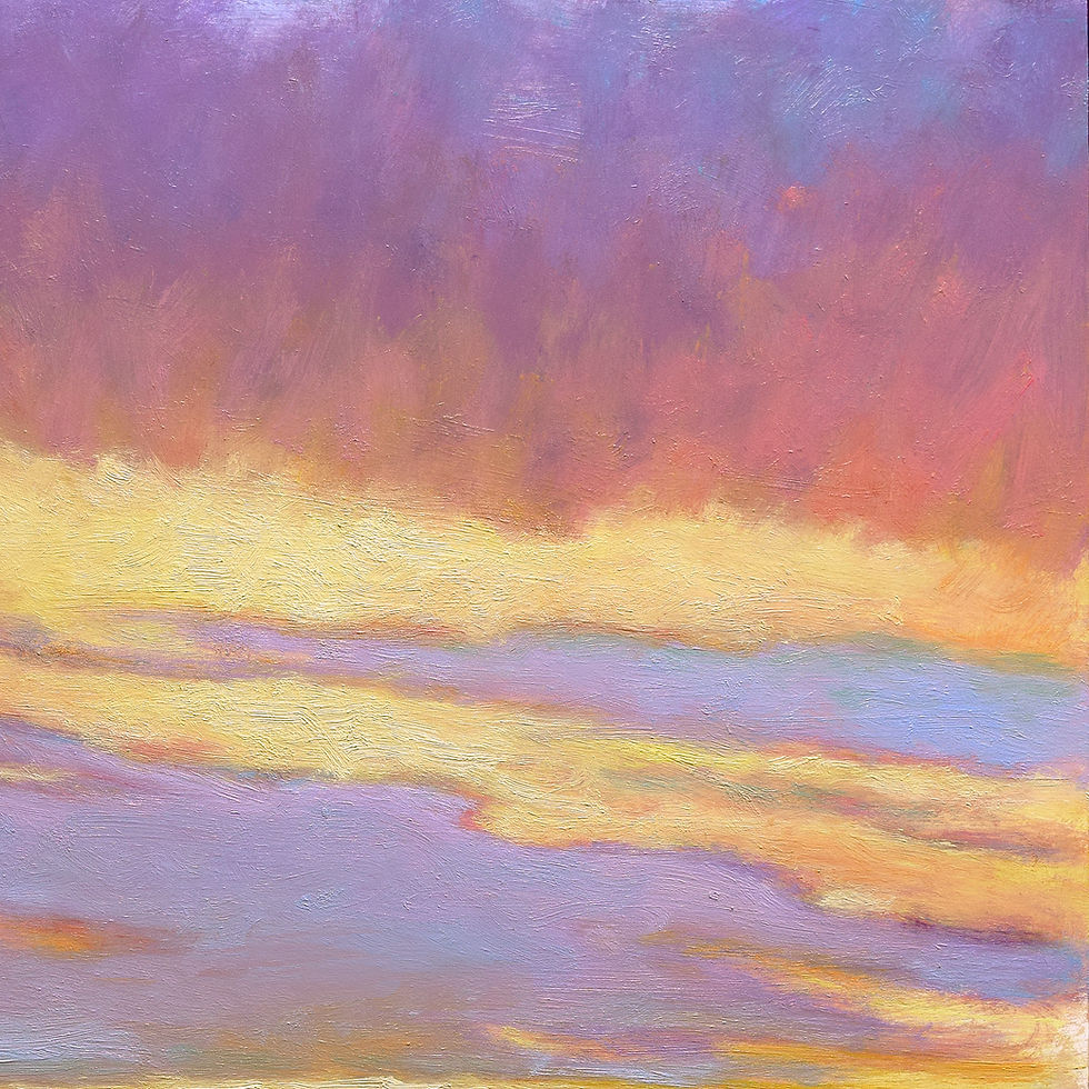 Miniatura: Cloud Effect: Cool and Warm Light, oil on panel, 24 x 24 inches, framed