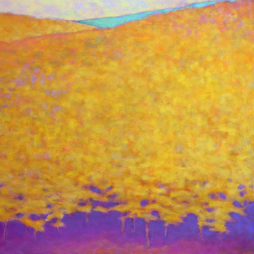 Yellow Abundance II, 40 x 40 inches | Ken Elliott