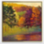 Thumbnail: Color at the Lake, oil on canvas, 36 x 36 inches
