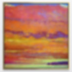 Thumbnail: Drama Over the Water, oil on canvas, 36 x 36 inches