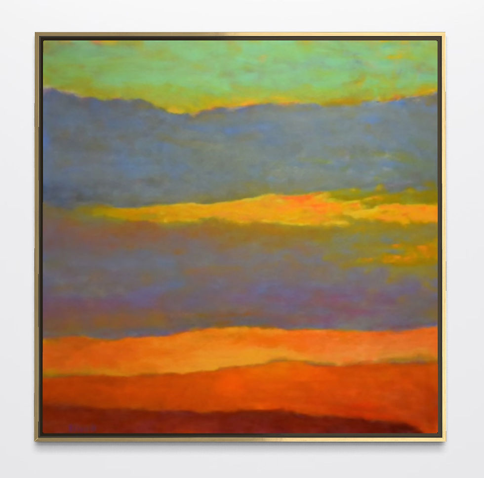 Thumbnail: Last Colors, oil on canvas, 40 x 40 inches