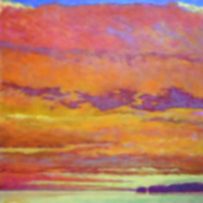 Drama Over the Water, oil on canvas, 36 x 36 inches