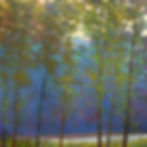 Thumbnail: Green Canopy, oil on canvas, 48  x 72 inches