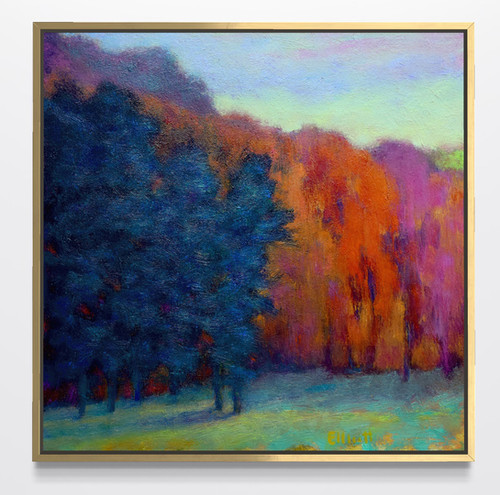 Colors in Contrast, oil on panel, 16 x 16 inches | Ken Elliott