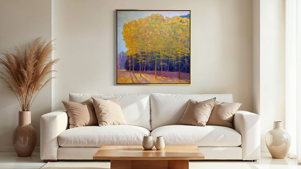 New Work: Color in Concert, oil on canvas, 48 x 48 inches