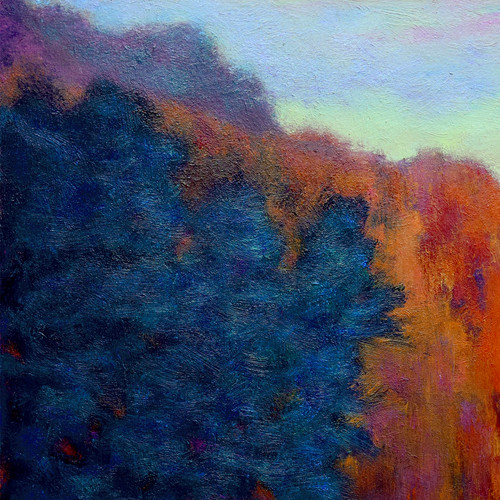 Colors in Contrast, oil on panel, 16 x 16 inches | Ken Elliott